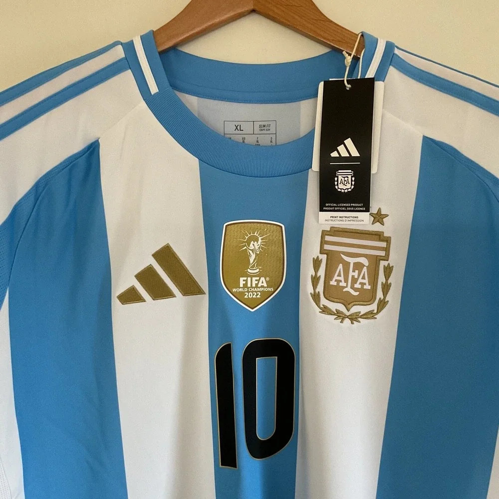 Adidas Messi Argentina Jersey 2024 Home Soccer Shirt IP8409 Men Size XL NWT